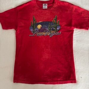 Las Vegas Red Graphic Tee for Men